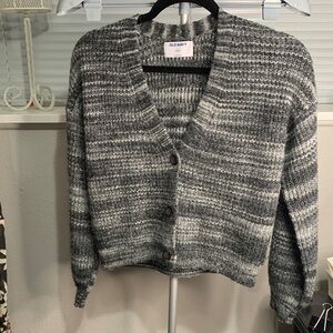 Old Navy Gray and White‎ Kids Sweater